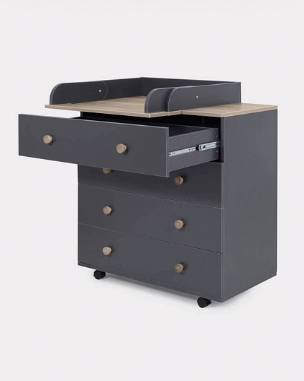 Комод RANT "ELSA PRO" 80 см, 4 ящика, с органайзером Moon Grey