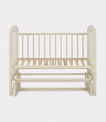 Детская кровать 120*60 "Сильвия-5", универ. маят, слоновая кость