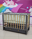 Детская кровать 120*60 "INDY BOX", маятник/ящик, RANT, Moon Grey