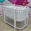 Детская кровать "Nuvola" LUX серый-белый