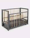 Детская кровать 120*60 "INDY BOX", маятник/ящик, RANT, Moon Grey