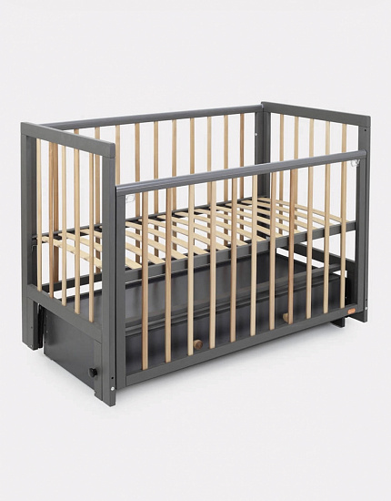 Детская кровать 120*60 "INDY BOX", маятник/ящик, RANT, Moon Grey