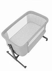 Приставная кроватка Luna CRL-16505, (86см*53) Carbon Grey