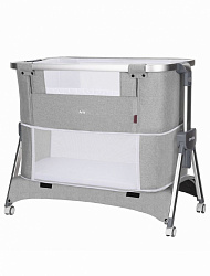 Приставная кроватка Aria 3в1 CRL-16401, (84.5см*46.5) Silver Grey