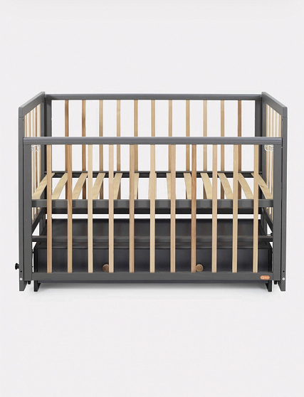 Детская кровать 120*60 "INDY BOX", маятник/ящик, RANT, Moon Grey