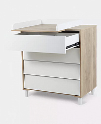 Комод RANT "BERGEN PRO" 84 см, 4 ящика с доводчиком, Белый