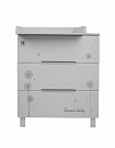 Комод Sweet Baby Arte, серый/одуванчик