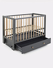 Детская кровать 120*60 "INDY BOX", маятник/ящик, RANT, Moon Grey