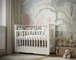 Детская кровать 120*60 "Incanto HOLLIE" м/универс. с ящиком, белый